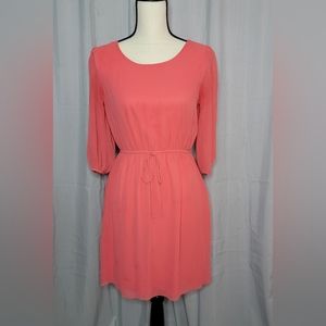 EnFocus Studio coral pink chiffon dress Size 8